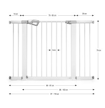 76-118 cm. metalinės grotelės Milly Mally Guardy